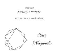 Złocone winietki na stół Ofelia3  - wzór 4