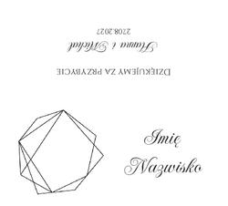 Złocone winietki na stół Ofelia3  - wzór 4