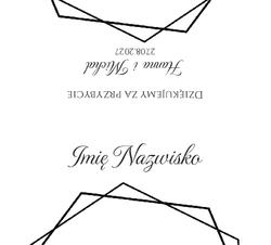 Złocone winietki na stół Ofelia3  - wzór 5