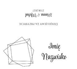 Złocone winietki na stół Ofelia3  - wzór 6