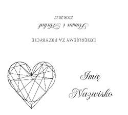 Złocone winietki na stół Ofelia3  - wzór 8