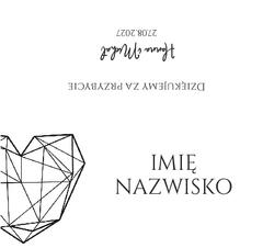 Złocone winietki na stół Ofelia3  - wzór 10