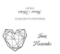 Złocone winietki na stół Ofelia3  - wzór 11