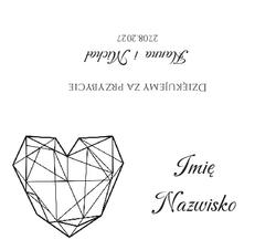 Złocone winietki na stół Ofelia3  - wzór 11