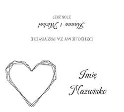 Złocone winietki na stół Ofelia3  - wzór 12