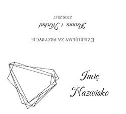 Złocone winietki na stół Ofelia3  - wzór 13