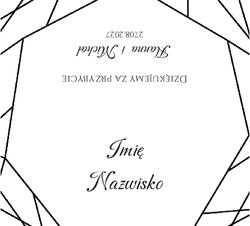 Złocone winietki na stół Ofelia3  - wzór 14