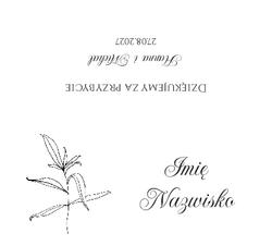 Złocone winietki na stół Ofelia4  - wzór 8