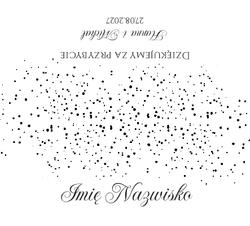 Złocone winietki na stół Ofelia4  - wzór 10