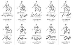 Złocone zawieszki Freja - wzór 6