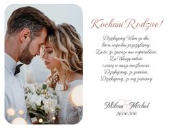 Podziękowania dla Rodziców - wzór 3