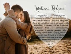 Podziękowania dla Rodziców - wzór 5