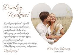 Podziękowania dla Rodziców - wzór 6