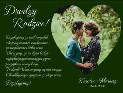 Podziękowania dla Rodziców - wzór 7