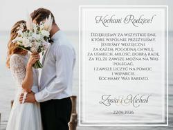 Podziękowania dla Rodziców - wzór 8