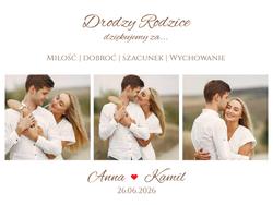 Podziękowania dla Rodziców - wzór 16