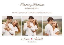 Podziękowania dla Rodziców - wzór 8