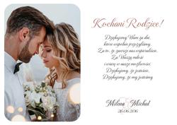 Podziękowania dla Rodziców - wzór 4