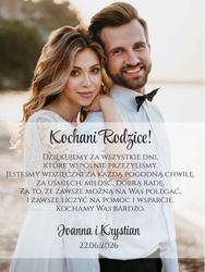 Podziękowania dla Rodziców - wzór 1