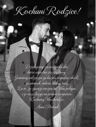 Podziękowania dla Rodziców - wzór 3