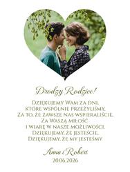 Podziękowania dla Rodziców - wzór 4