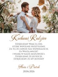 Podziękowania dla Rodziców - wzór 6