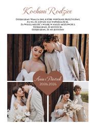 Podziękowania dla Rodziców - wzór 8