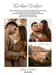 Podziękowania dla Rodziców - wzór 9