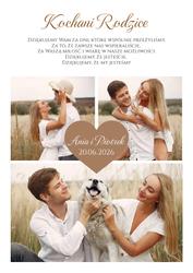 Podziękowania dla Rodziców - wzór 1