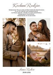 Podziękowania dla Rodziców - wzór 3