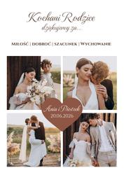 Podziękowania dla Rodziców - wzór 4