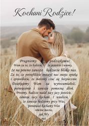 Podziękowania dla Rodziców - wzór 3