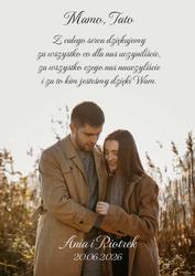 Podziękowania dla Rodziców - wzór 6