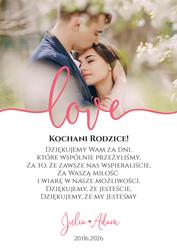 Podziękowania dla Rodziców - wzór 8