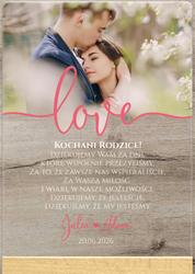 Podziękowania dla Rodziców - wzór 1