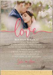 Podziękowania dla Rodziców - wzór 1