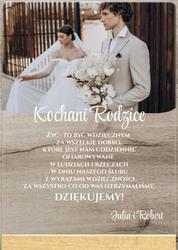 Podziękowania dla Rodziców - wzór 6