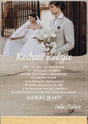 Podziękowania dla Rodziców - wzór 6