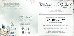 Zaproszenia Stella - wzór 12 wnętrze