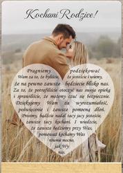 Podziękowania dla Rodziców - wzór 3