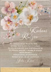 Podziękowania dla Rodziców - wzór 5