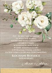 Podziękowania dla Rodziców - wzór 6