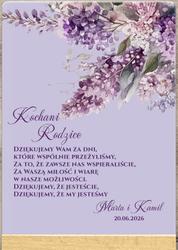 Podziękowania dla Rodziców - wzór 2