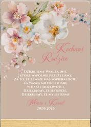 Podziękowania dla Rodziców - wzór 6