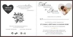 Zaproszenia Serafina2 - wzór 6