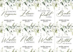 Naklejki na butelki Eukaliptus - wzór 5