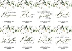 Naklejki na butelki Eukaliptus - wzór 6