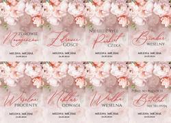 Naklejki na butelki Miriam i Julianna - wzór 1