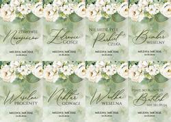 Naklejki na butelki Miriam i Julianna - wzór 2