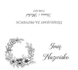 Złocone winietki na stół Ofelia2  - wzór 4